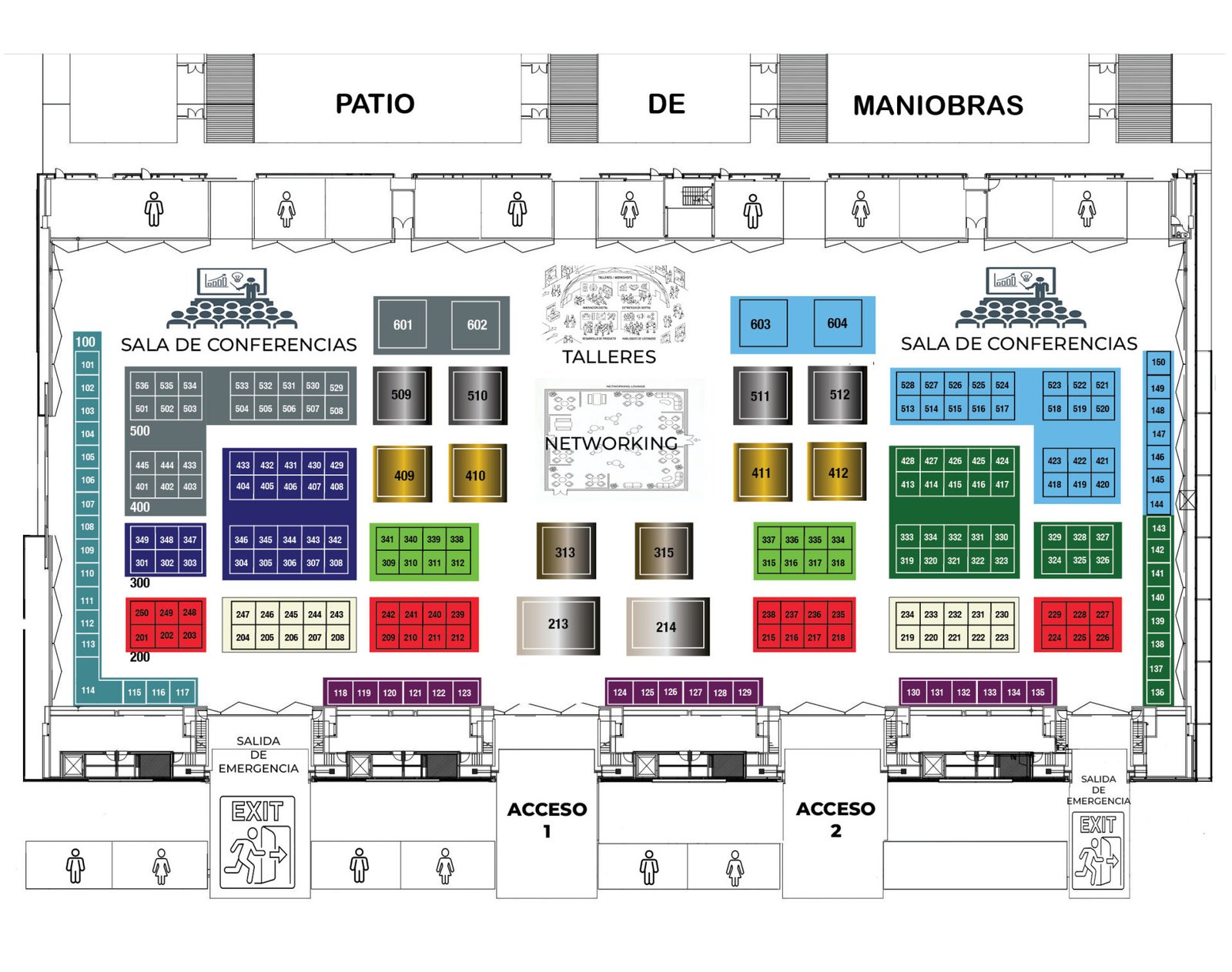 Floorplan EXPOBAL 2027 Centro de Convenciones Isla San Marcos